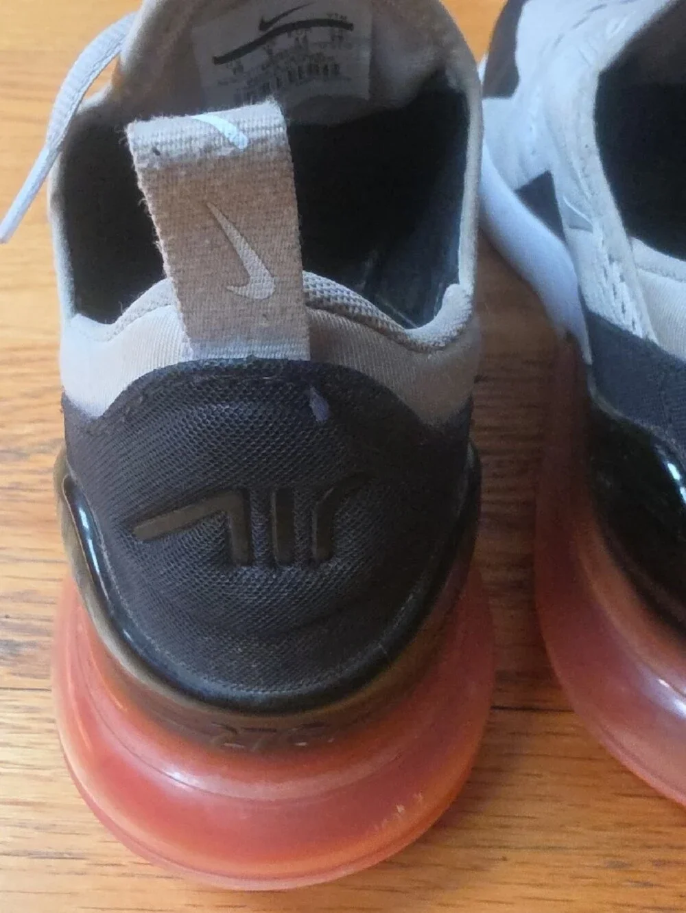 Nike Grey and Pink Air Max 270 Trainers